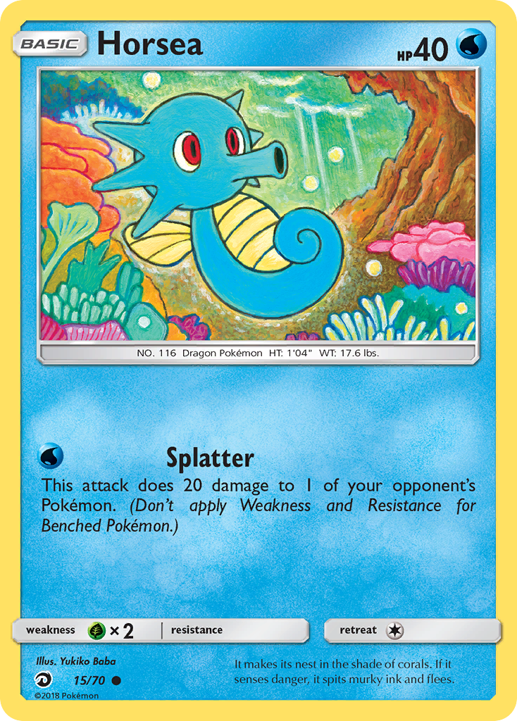Horsea (15/70) [Sun & Moon: Dragon Majesty] | Good Games Cannington