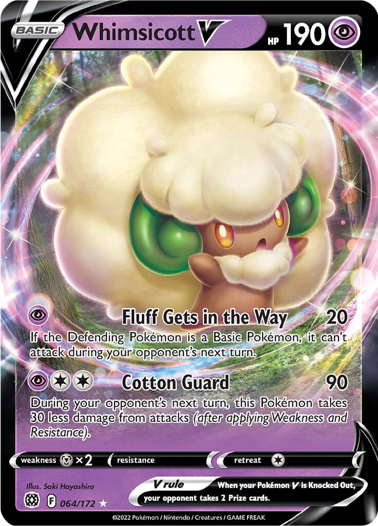 Whimsicott V (064/172) [Sword & Shield: Brilliant Stars] | Good Games Cannington