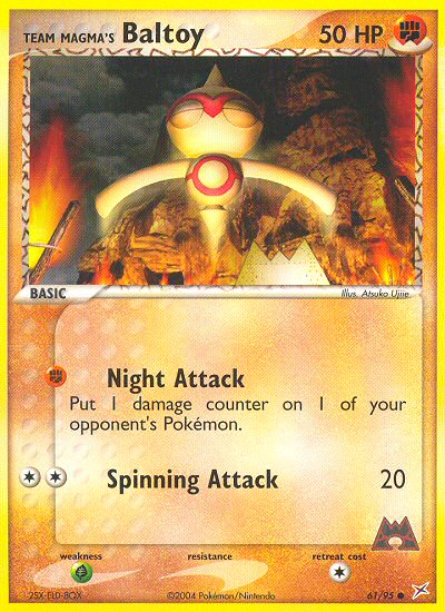Team Magma's Baltoy (61/95) [EX: Team Magma vs Team Aqua] | Good Games Cannington
