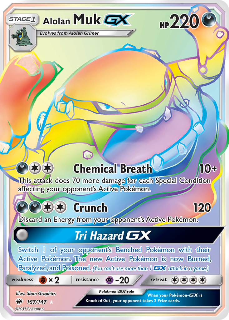 Alolan Muk GX (157/147) [Sun & Moon: Burning Shadows] | Good Games Cannington