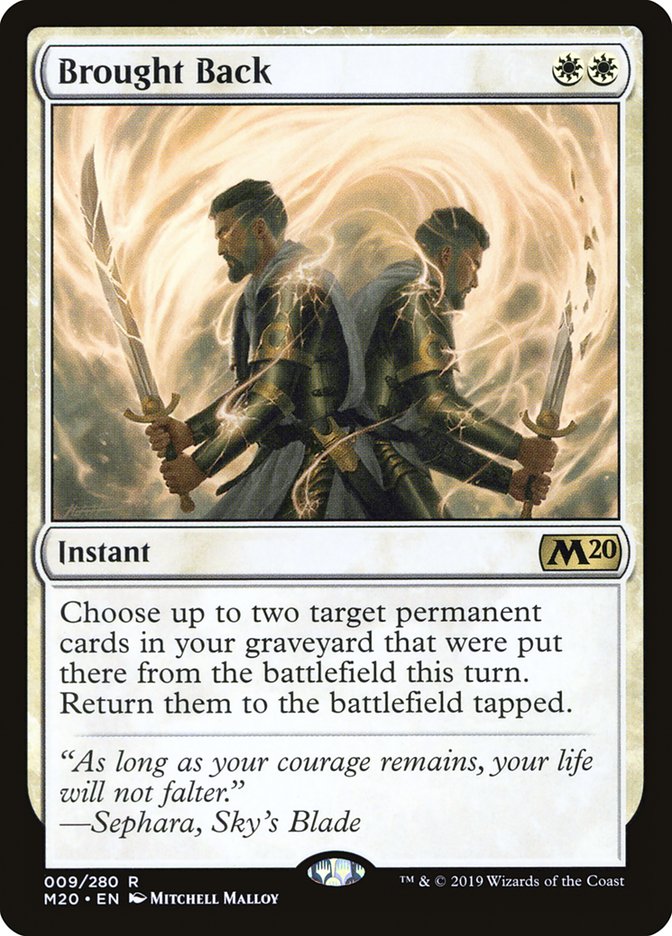 Brought Back [Core Set 2020] | Good Games Cannington