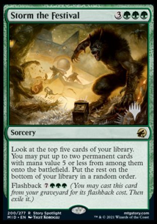Storm the Festival (Promo Pack) [Innistrad: Midnight Hunt Promos] | Good Games Cannington