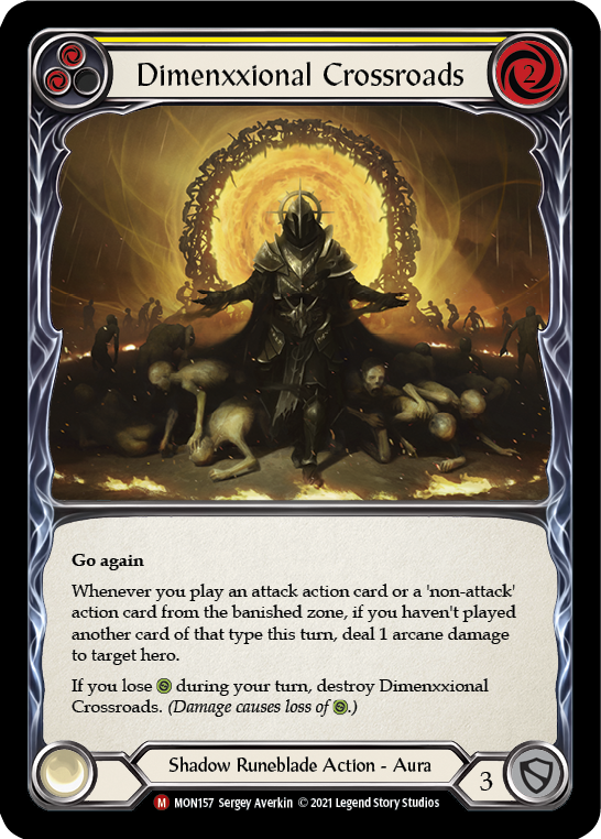 Dimenxxional Crossroads [MON157-RF] 1st Edition Rainbow Foil | Good Games Cannington
