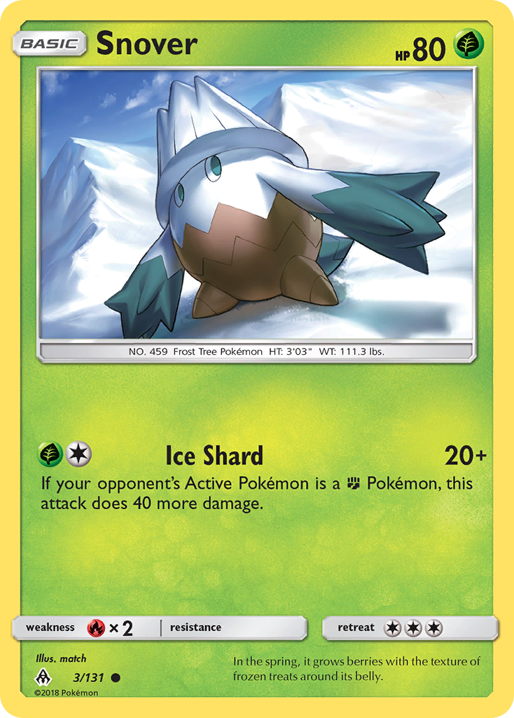 Snover (3/131) [Sun & Moon: Forbidden Light] | Good Games Cannington