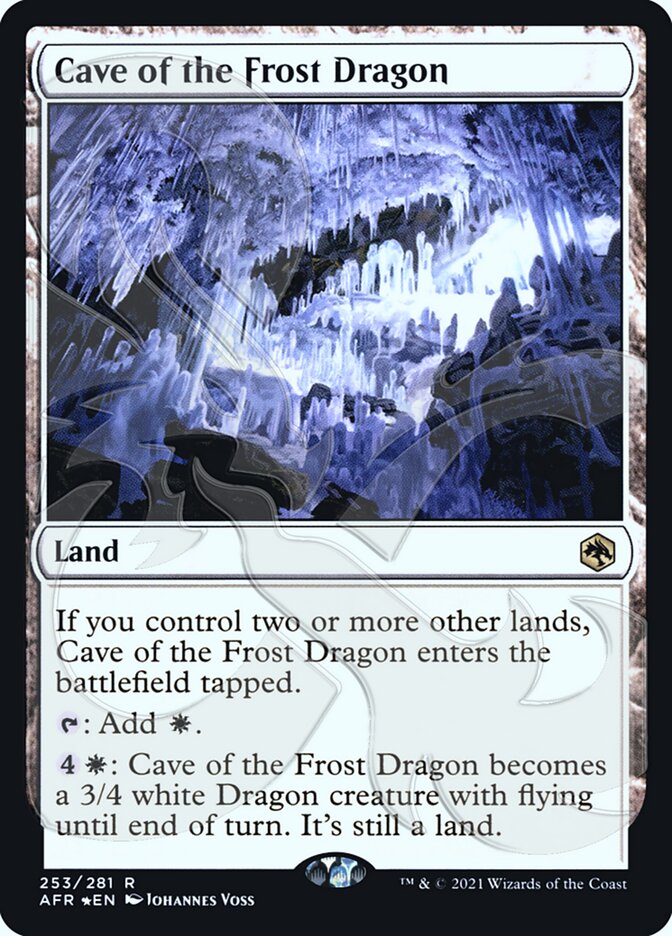 Cave of the Frost Dragon (Ampersand Promo) [Dungeons & Dragons: Adventures in the Forgotten Realms Promos] | Good Games Cannington