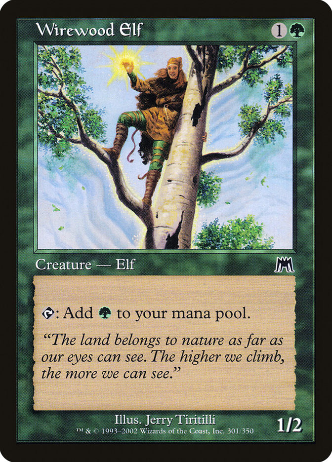 Wirewood Elf [Onslaught] | Good Games Cannington
