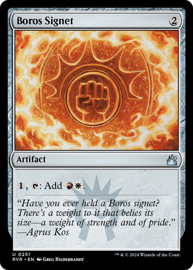 Boros Signet [Ravnica Remastered] | Good Games Cannington