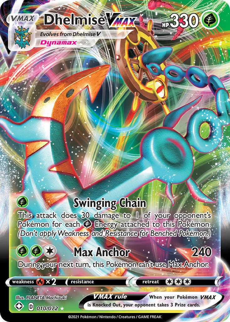 Dhelmise VMAX (010/072) [Sword & Shield: Shining Fates] | Good Games Cannington