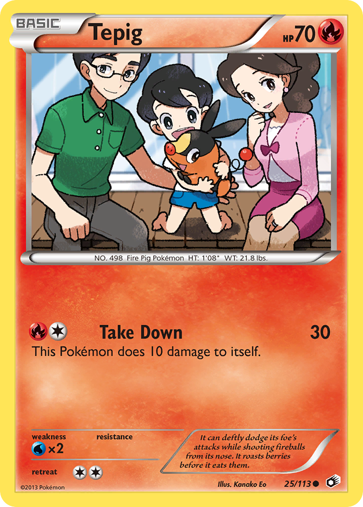 Tepig (25/113) [Black & White: Legendary Treasures] | Good Games Cannington
