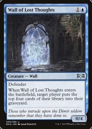 Wall of Lost Thoughts [Ravnica Allegiance] | Good Games Cannington