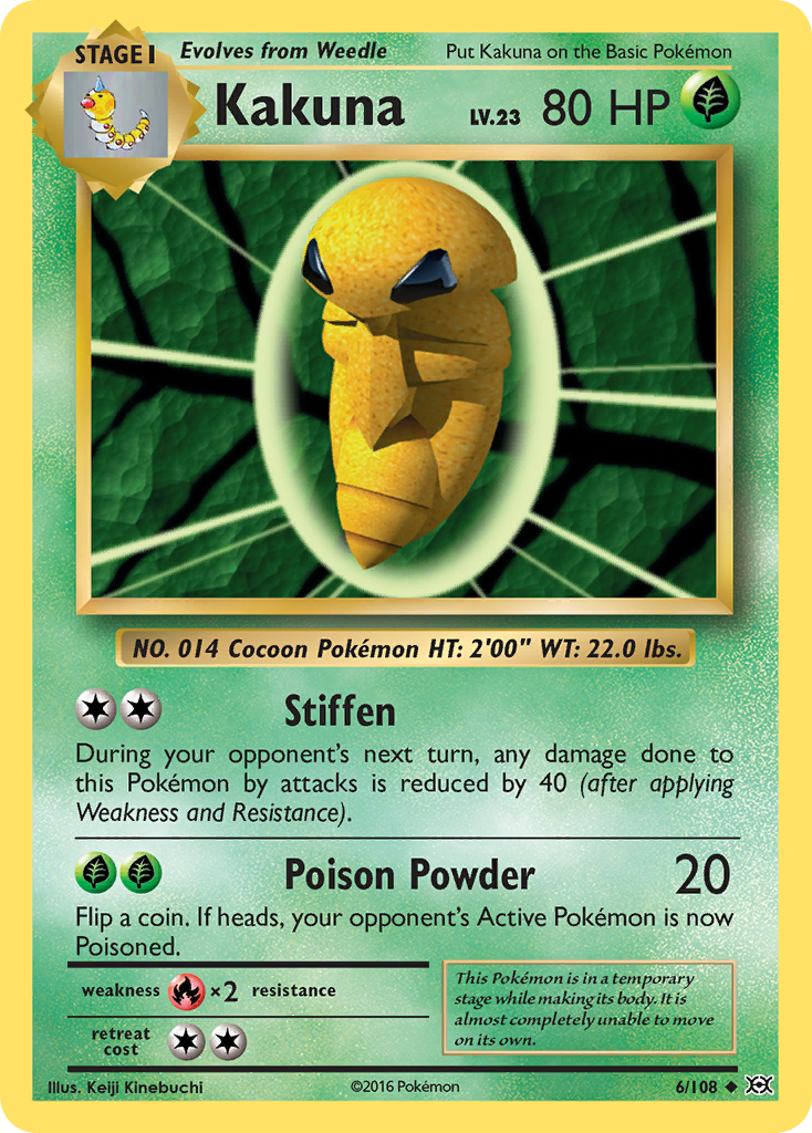 Kakuna (6/108) [XY: Evolutions] | Good Games Cannington