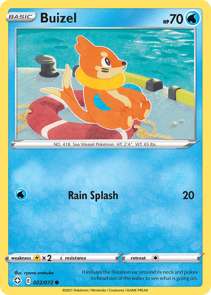 Buizel (022/072) [Sword & Shield: Shining Fates] | Good Games Cannington