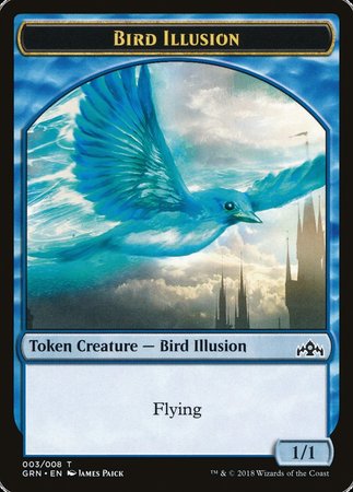 Bird Illusion Token [Guilds of Ravnica Tokens] | Good Games Cannington