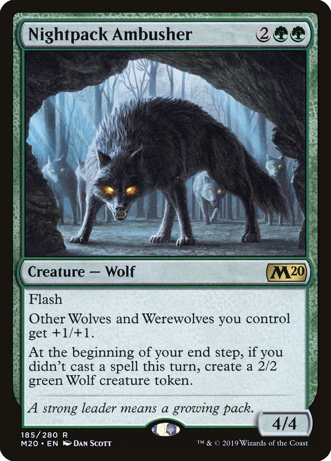 Nightpack Ambusher [Core Set 2020] | Good Games Cannington