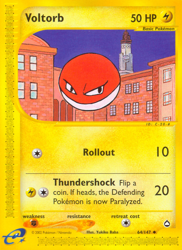 Voltorb (64/147) [Aquapolis] | Good Games Cannington