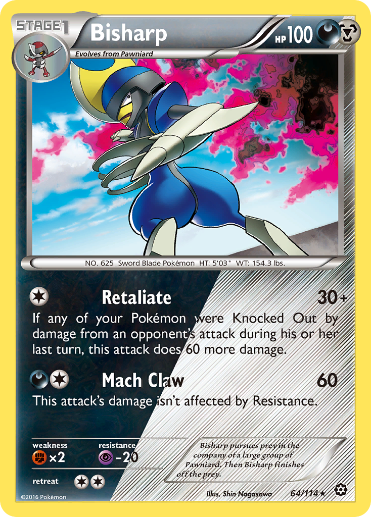 Bisharp (64/114) [XY: Steam Siege] | Good Games Cannington