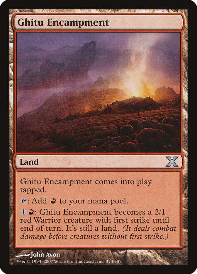 Ghitu Encampment [Tenth Edition] | Good Games Cannington