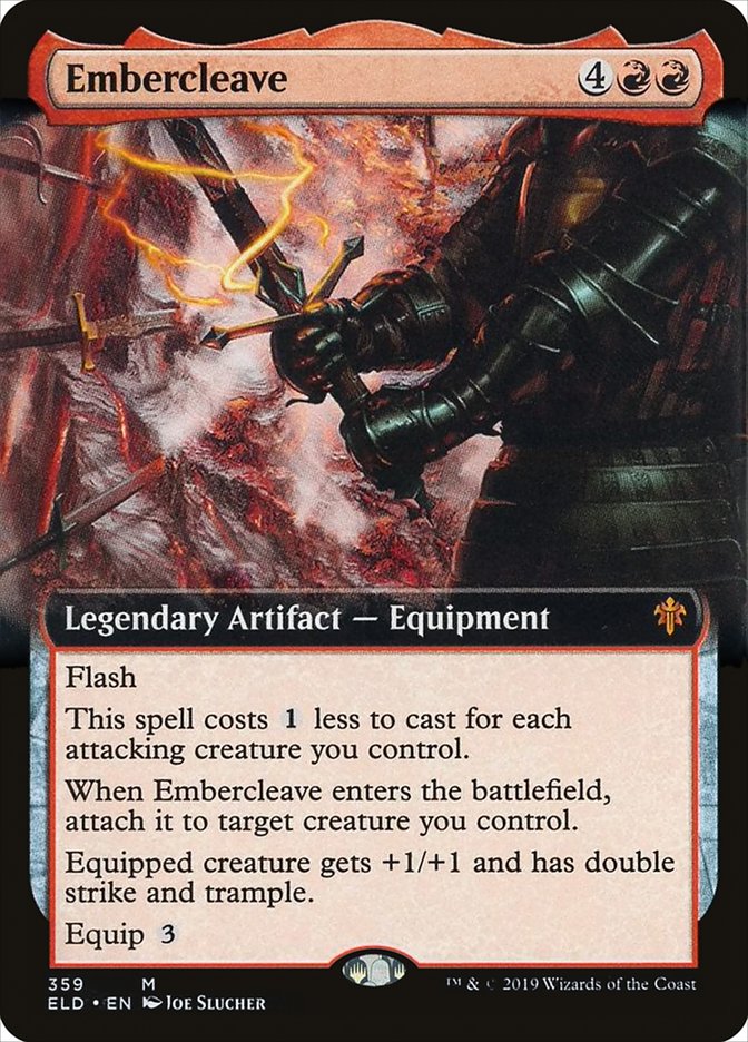 Embercleave (Extended Art) [Throne of Eldraine] | Good Games Cannington