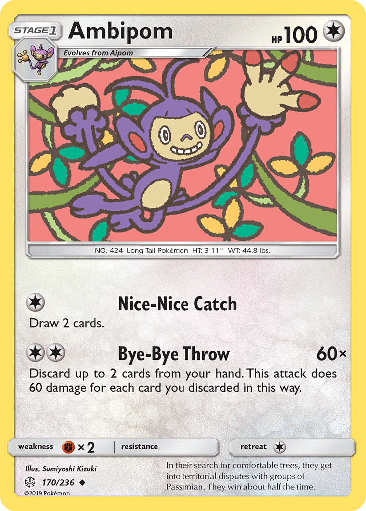 Ambipom (170/236) [Sun & Moon: Cosmic Eclipse] | Good Games Cannington