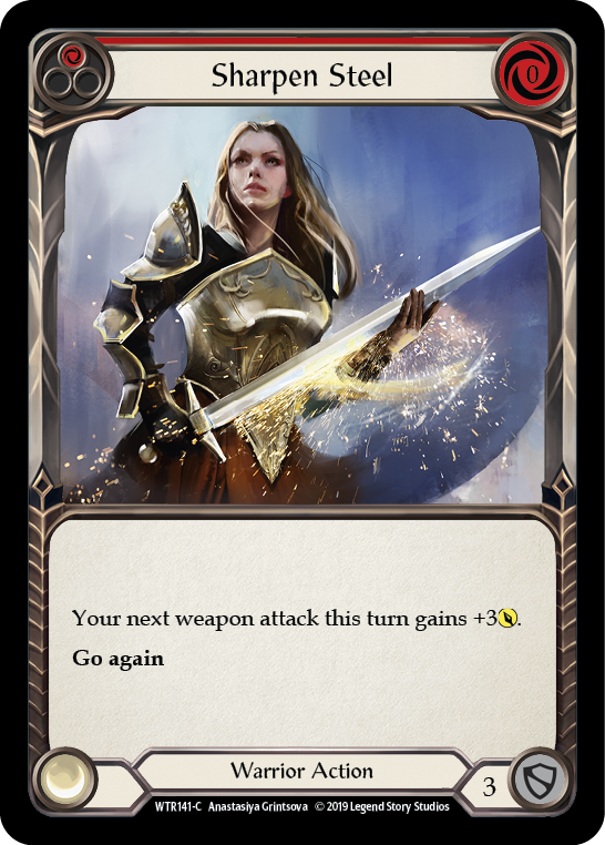 Sharpen Steel (Red) [WTR141-C] Alpha Print Normal | Good Games Cannington