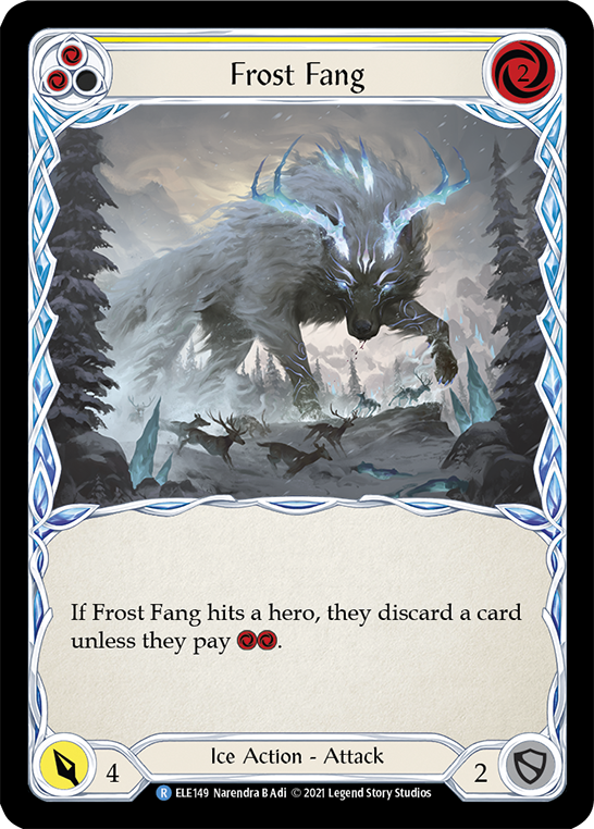 Frost Fang (Yellow) [ELE149] (Tales of Aria)  1st Edition Normal | Good Games Cannington