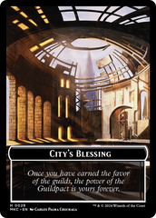 City's Blessing // Zombie Double-Sided Token [Murders at Karlov Manor Commander Tokens] | Good Games Cannington