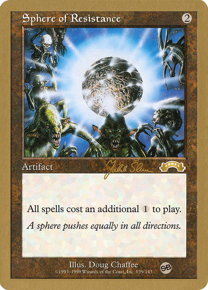 Sphere of Resistance (Jakub Slemr) (SB) [World Championship Decks 1999] | Good Games Cannington