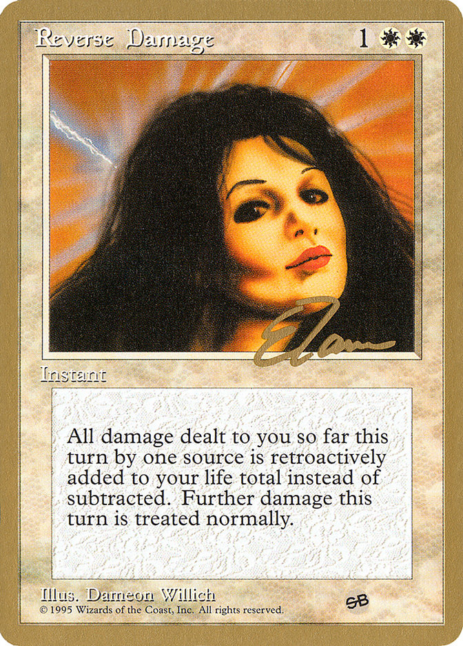 Reverse Damage (Eric Tam) (SB) [Pro Tour Collector Set] | Good Games Cannington