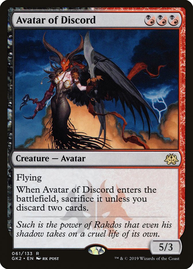 Avatar of Discord [Ravnica Allegiance Guild Kit] | Good Games Cannington
