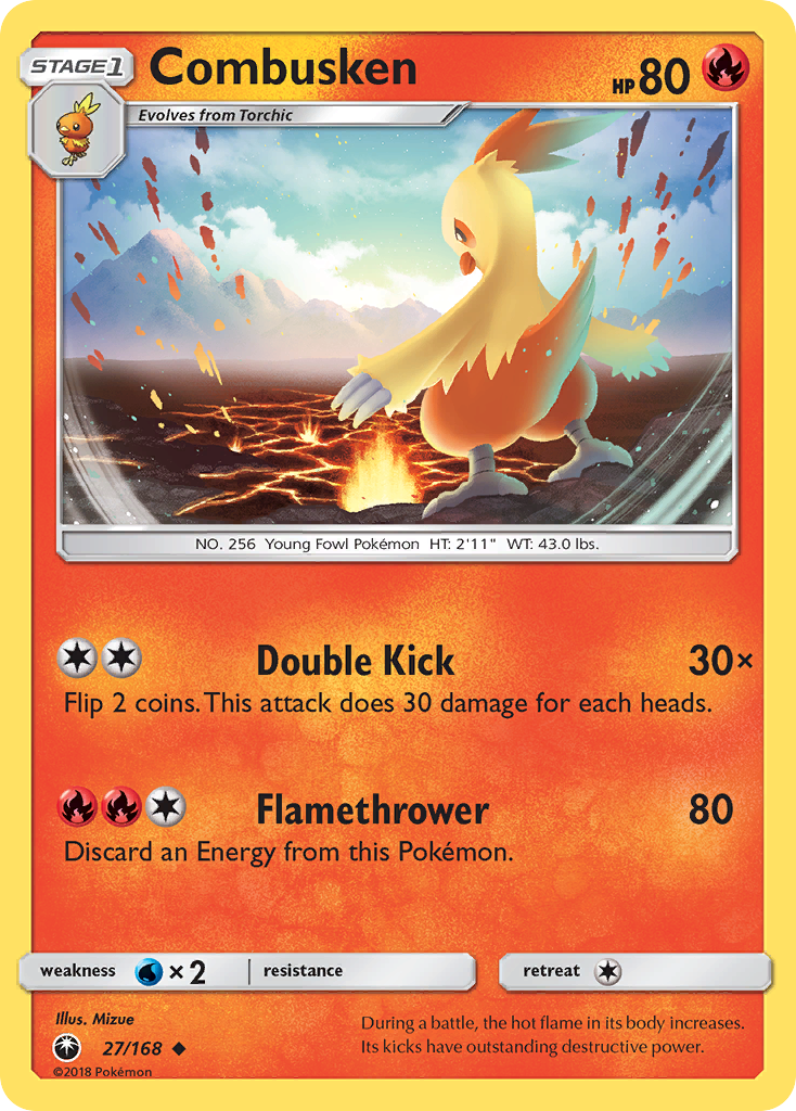 Combusken (27/168) [Sun & Moon: Celestial Storm] | Good Games Cannington