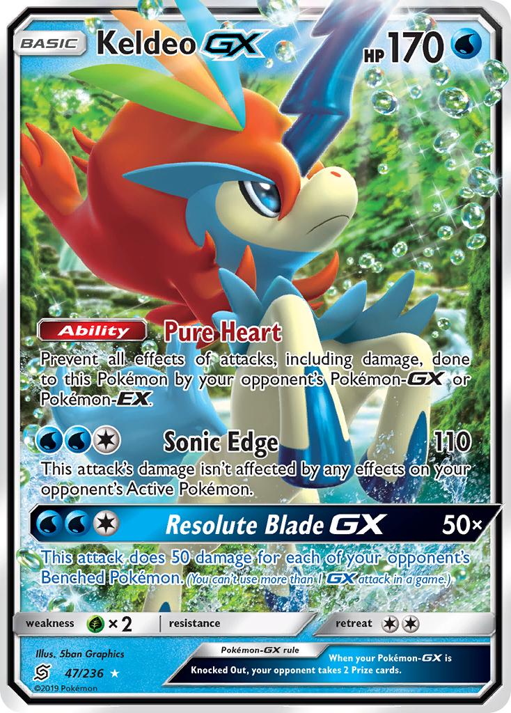 Keldeo GX (47/236) [Sun & Moon: Unified Minds] | Good Games Cannington