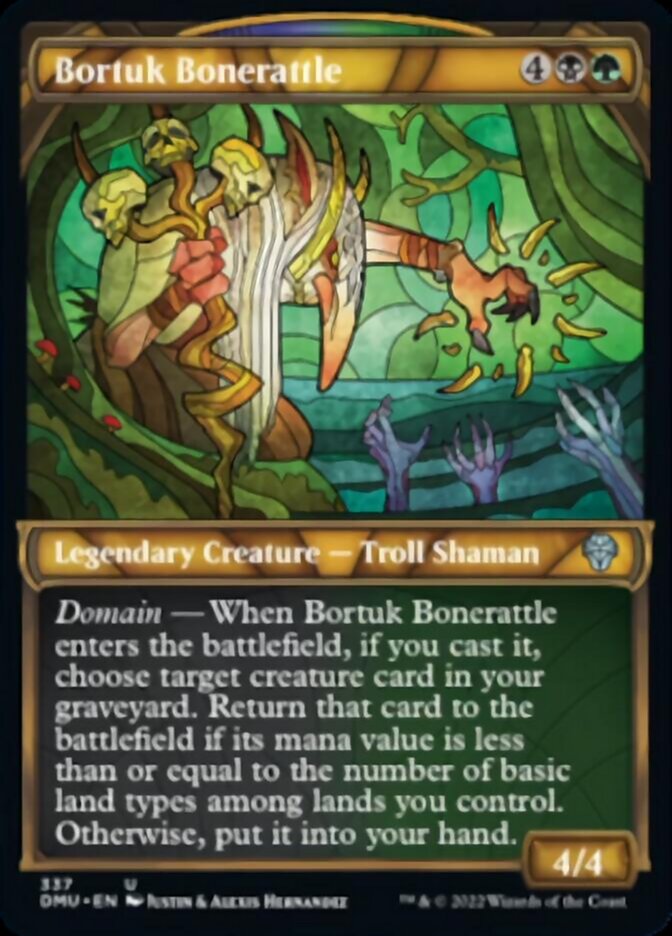 Bortuk Bonerattle (Showcase Textured) [Dominaria United] | Good Games Cannington