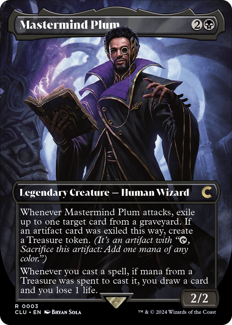 Mastermind Plum (Borderless) [Ravnica: Clue Edition] | Good Games Cannington