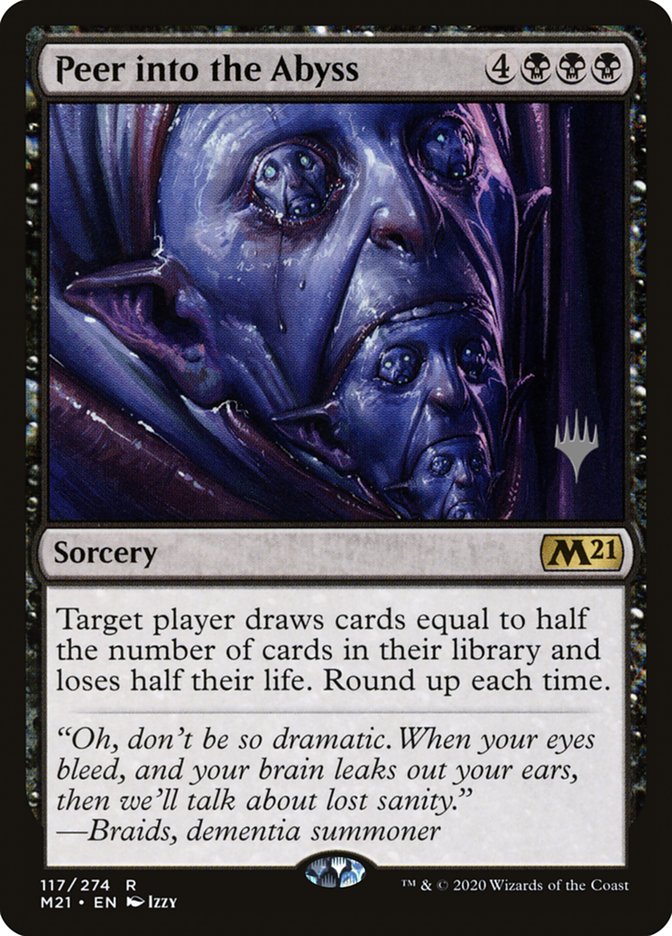 Peer into the Abyss (Promo Pack) [Core Set 2021 Promos] | Good Games Cannington