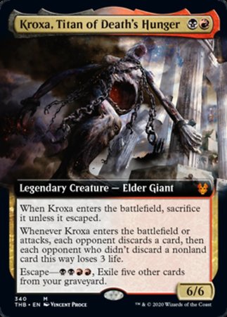 Kroxa, Titan of Death's Hunger (Extended Art) [Theros Beyond Death] | Good Games Cannington