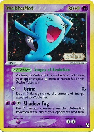 Wobbuffet (28/92) (Stamped) [EX: Legend Maker] | Good Games Cannington