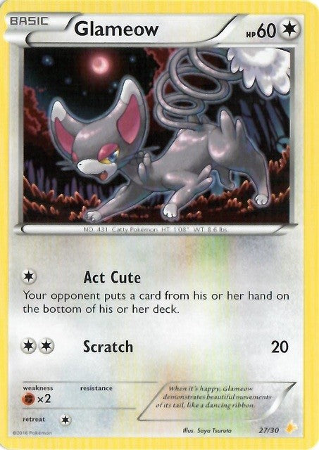 Glameow (27/30) [XY: Trainer Kit 3 - Pikachu Libre] | Good Games Cannington