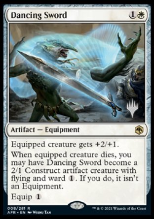 Dancing Sword (Promo Pack) [Dungeons & Dragons: Adventures in the Forgotten Realms Promos] | Good Games Cannington