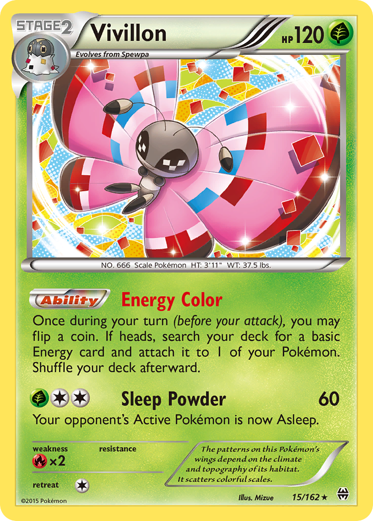 Vivillon (15/162) [XY: BREAKthrough] | Good Games Cannington