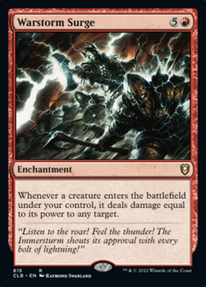Warstorm Surge [Commander Legends: Battle for Baldur's Gate] | Good Games Cannington