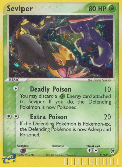 Seviper (11/100) [EX: Sandstorm] | Good Games Cannington