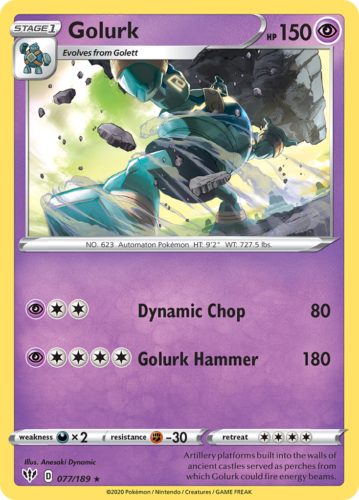 Golurk (077/189) [Sword & Shield: Darkness Ablaze] | Good Games Cannington
