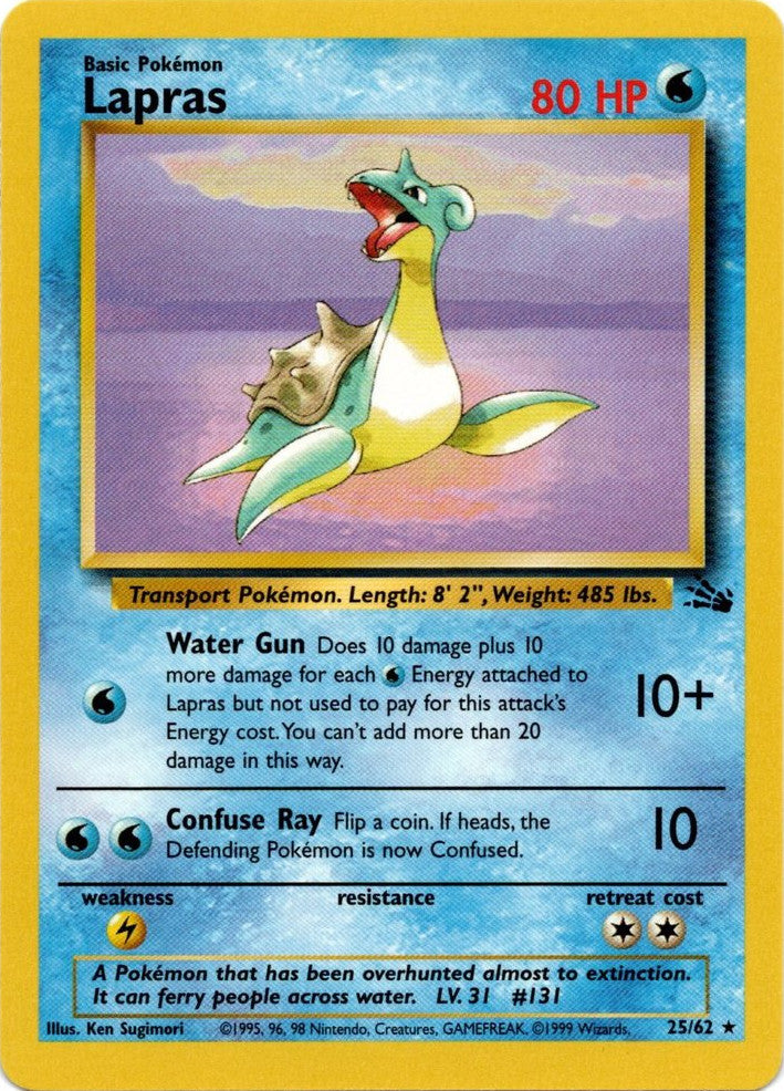 Lapras (25/62) [Fossil Unlimited] | Good Games Cannington