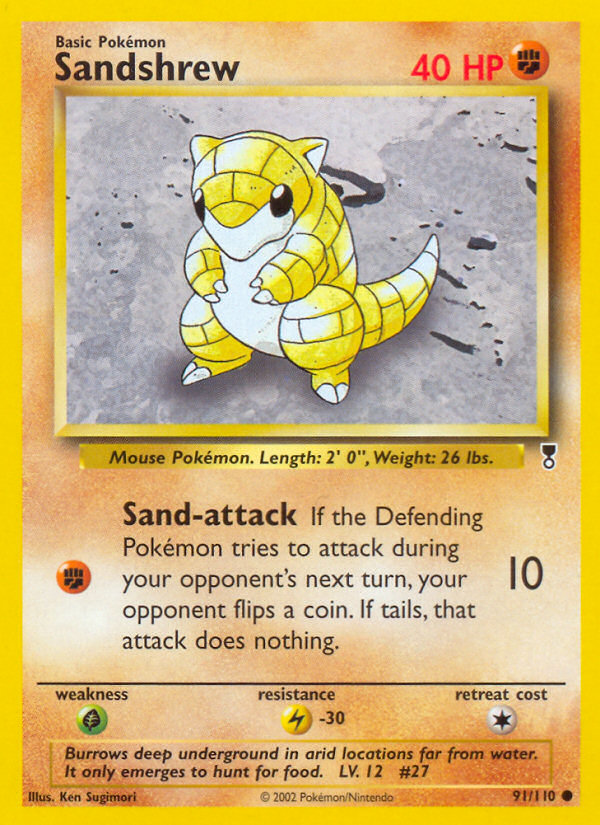 Sandshrew (91/110) [Legendary Collection] | Good Games Cannington