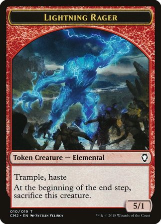 Lightning Rager Token [Commander Anthology Volume II Tokens] | Good Games Cannington