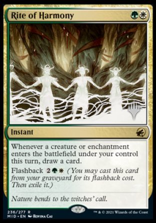 Rite of Harmony (Promo Pack) [Innistrad: Midnight Hunt Promos] | Good Games Cannington