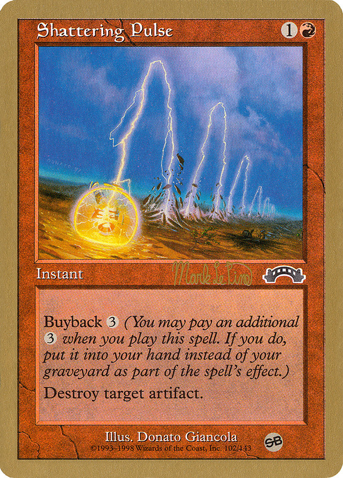 Shattering Pulse (Mark Le Pine) (SB) [World Championship Decks 1999] | Good Games Cannington