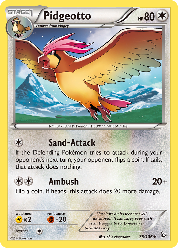 Pidgeotto (76/106) [XY: Flashfire] | Good Games Cannington