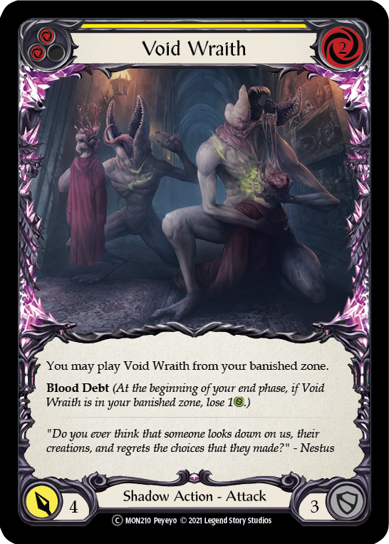 Void Wraith (Yellow) [U-MON210] Unlimited Normal | Good Games Cannington