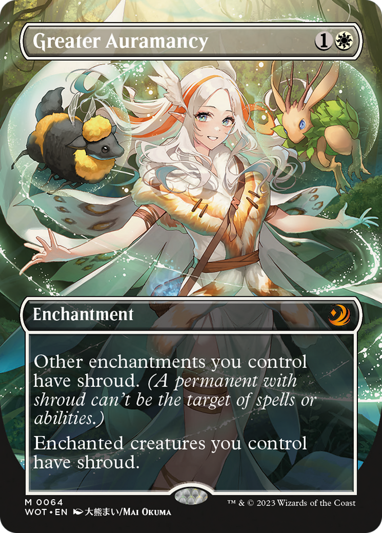 Greater Auramancy (Anime Borderless) [Wilds of Eldraine: Enchanting Tales] | Good Games Cannington